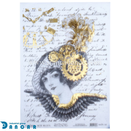 خرید کاغذ دکوپاژ، خرید دکوپاژ برنجی، خرید دکوپاژ طلاکوب، خرید وسایل دکوپاژ در ایران کادنس ،کادنس