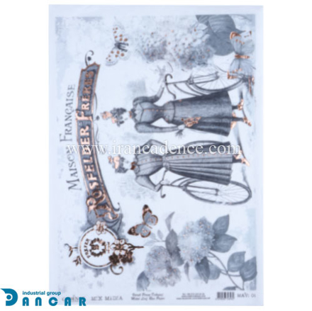 خرید کاغذ دکوپاژ، خرید دکوپاژ برنجی، خرید دکوپاژ طلاکوب، خرید وسایل دکوپاژ در ایران کادنس ،کادنس